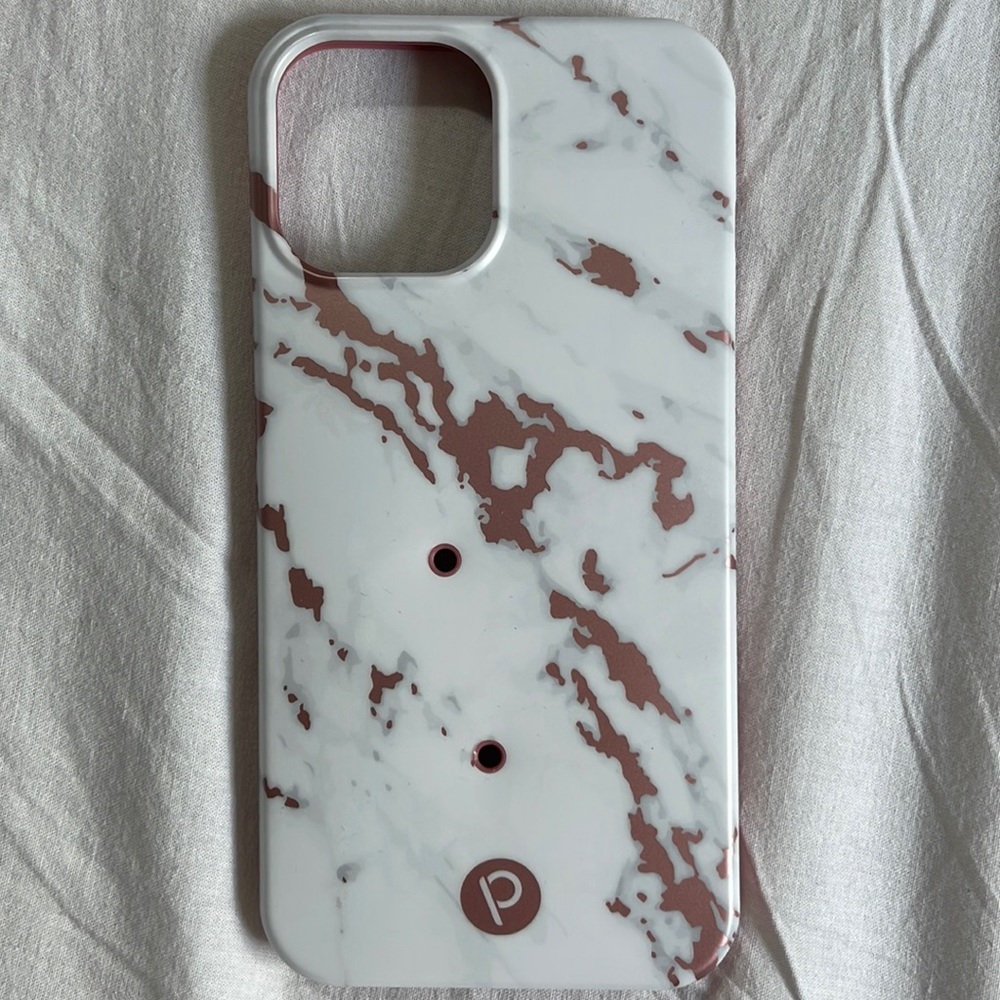 iPhone 12 Pro Max loopy rose gold marble case. Brand new never used.